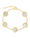 Rose Petal Station Bracelet