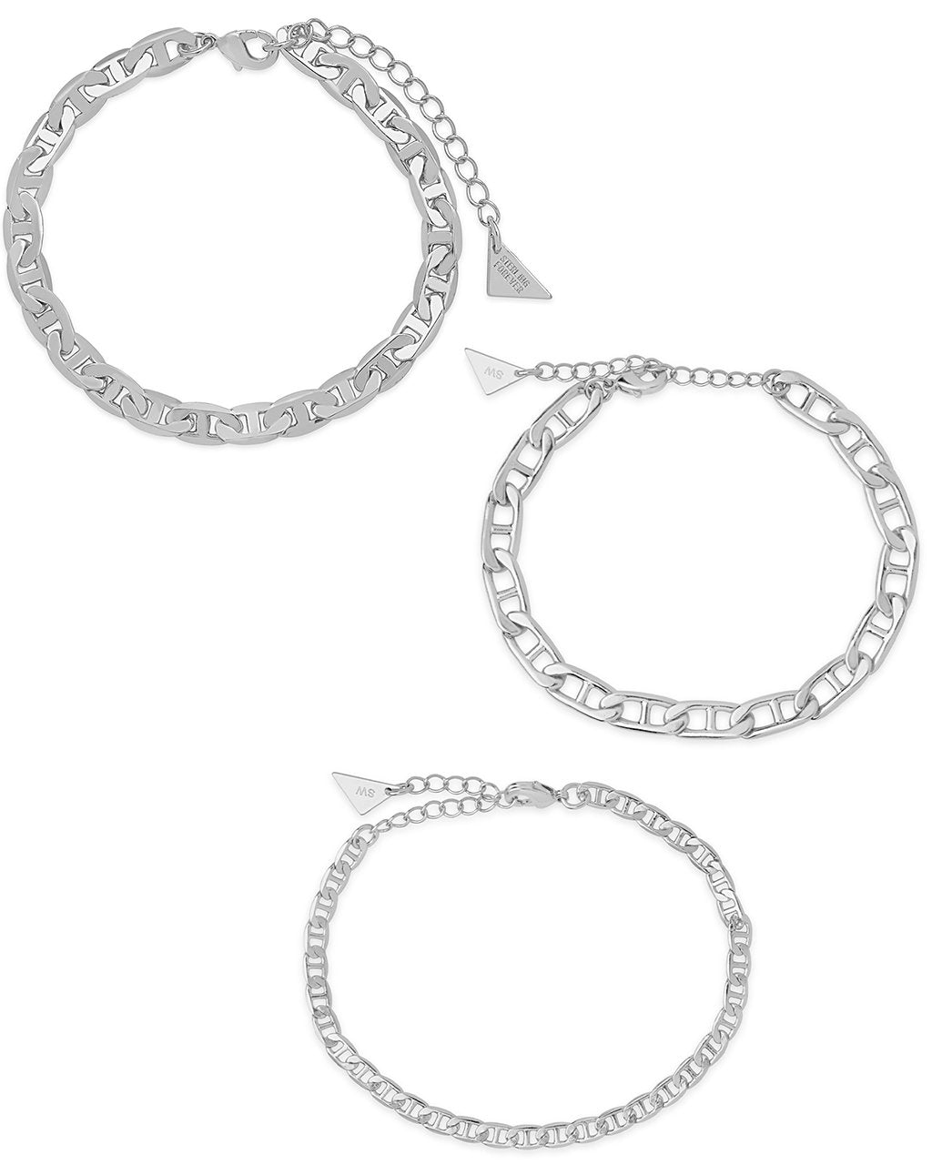 Anchor Chain Bracelet Set