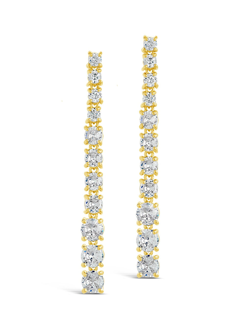 Natasha CZ Drop Stud Earrings