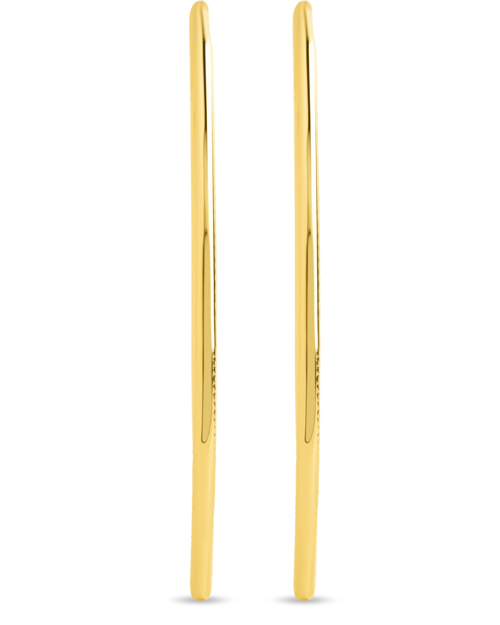 Textured Delicate Threader Hoop Earrings