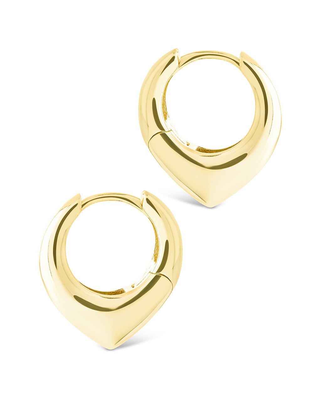 Colby Pointed Teardrop Hoops