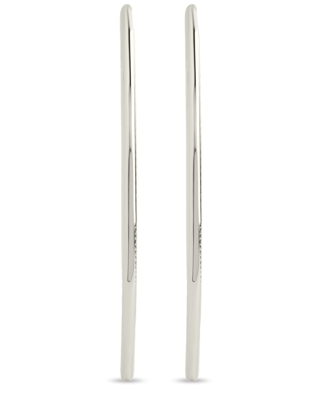 Textured Delicate Threader Hoop Earrings
