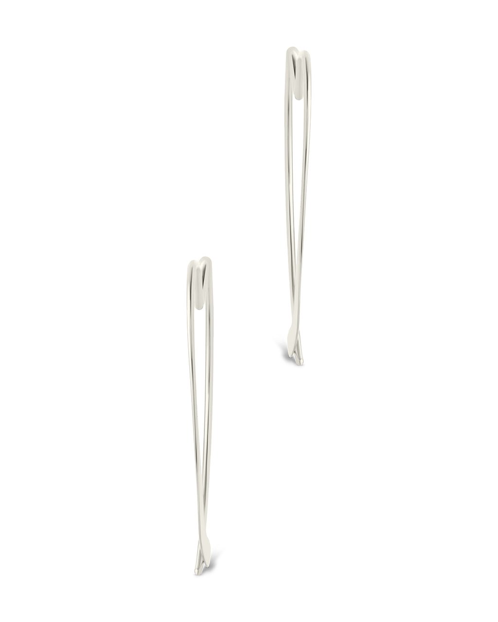 Rorie Heart Threader Hoops