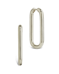 Kaylani Elongated Geo Hoops