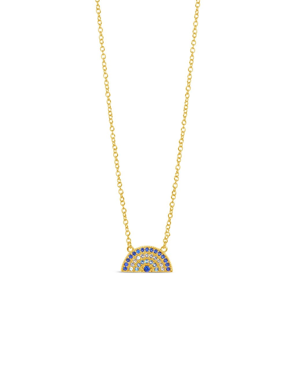 Rainbow CZ Pendant Necklace